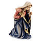 Mary figurine 12 cm, nativity Kostner, in painted wood s3