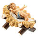 Gesù Bambino in culla legno dipinto presepe Kostner 12 cm s3