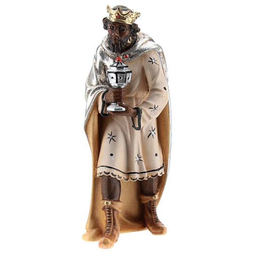 Re moro legno dipinto presepe Kostner 12 cm 1