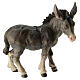 Donkey in painted wood for Kostner Nativity Scene 12 cm s1