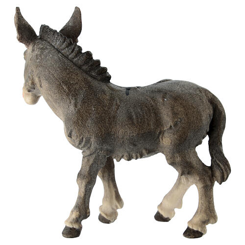 Burro madera pintada belén Kostner 12 cm 3