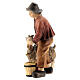 Young shepherd with goat 12 cm, nativity Kostner, in painted wood s3