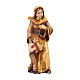 Donna con bambino legno dipinto presepe Kostner 9,5 cm s1