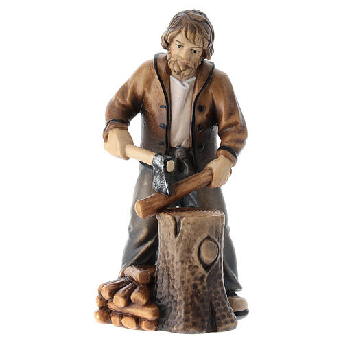 Lumberman 12 cm, nativity Kostner, in painted wood 1