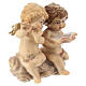 Two angels 12 cm, nativity Kostner, in painted wood s3