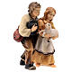 Coppia bambini legno dipinto presepe Kostner 12 cm s4