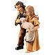 Boy and Girl 12 cm, nativity Kostner, in painted wood s3