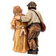 Boy and Girl 12 cm, nativity Kostner, in painted wood s6