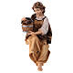 Shepherdess for fountain 9.5 cm, nativity Kostner, in painted wood s1