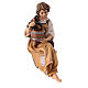 Shepherdess for fountain 9.5 cm, nativity Kostner, in painted wood s2