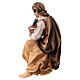 Shepherdess for fountain 9.5 cm, nativity Kostner, in painted wood s4