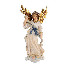 Anioł Gloria drewno malowane Kostner szopka 9,5 cm