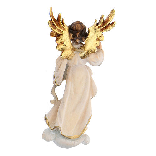 Anioł Gloria drewno malowane Kostner szopka 9,5 cm 3