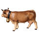 Mucca testa destra legno dipinto Kostner presepe 9,5 cm s3