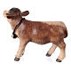 Vitello legno dipinto Kostner presepe 9,5 cm s3