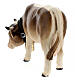 Vache qui pait bois peint crèche Kostner 12 cm s4