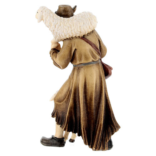 Pastor con ovejas madera pintada Kostner belén 9,5 cm 4
