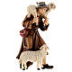 Man with sheep in painted wood, Kostner Nativity scene 12 cm s1