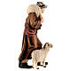 Pastor con ovejas madera pintada Kostner belén 12 cm s4
