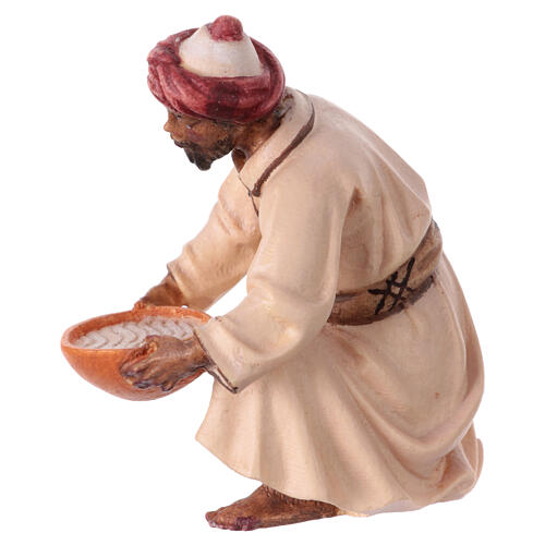 Camel-driver in painted wood, Kostner Nativity scene 9.5 cm 2