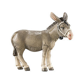 Burro cena pesquisa de alojamento madeira pintada para presépio Kostner figuras altura média 12 cm