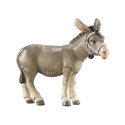 Kostner Nativity Scene 12 cm, grey donkey for scene, in painted wood 1