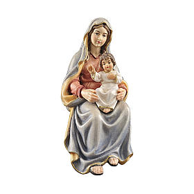 Gottesmutter mit Jesuskind für Krippe Kostner Grödnertal Holz 9.5cm