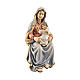 Holy Mary with Child in painted wood, Kostner Nativity scene 9.5 cm s1
