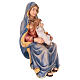 Holy Mary with Child in painted wood, Kostner Nativity scene 12 cm s3