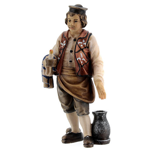 Oste legno dipinto Kostner presepe 9,5 cm 2