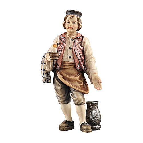 Innkeeper in painted wood, Kostner Nativity scene 12 cm 1