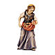 Kostner Nativity Scene 9.5 cm, woman with wood, in painted wood s1