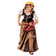 Kostner Nativity Scene 12 cm, woman gathering wood, in painted wood s1