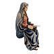 Sitzende Gottesmutter Maria für Krippe Kostner Grödnertal Holz 9.5cm s3