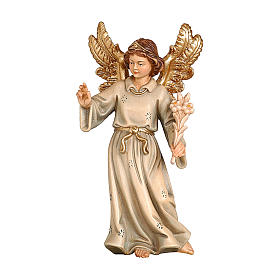 Ansagender Engel Krippe Kostner Grödnertal Holz 9.5cm