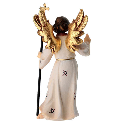 Kostner Nativity Scene 9.5 cm, angel with flowers, in painted wood 4