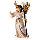 Kostner Nativity Scene 9.5 cm, angel with flowers, in painted wood s2