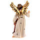 Guardian angel with girl in painted wood for Kostner Nativity Scene 12 cm s6