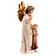 Anjo da guarda com menina madeira pintada para presépio Kostner com figuras altura média 12 cm s5