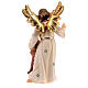 Anjo da guarda com menina madeira pintada para presépio Kostner com figuras altura média 12 cm s6