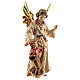 Guardian Angel with boy in painted wood, Kostner Nativity scene 9.5 cm s2