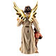 Guardian Angel with boy in painted wood, Kostner Nativity scene 9.5 cm s3