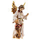 Guardian Angel with boy in painted wood, Kostner Nativity scene 12 cm s3