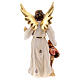 Guardian Angel with boy in painted wood, Kostner Nativity scene 12 cm s4