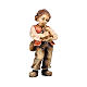 Kostner Nativity Scene 9.5 cm, child playing the trumpet, in painted wood s1
