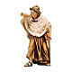 Kostner Nativity Scene 12 cm, shepherd blowing horn, in painted wood s1