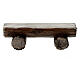 Wood bench for shepherds in painted wood, Kostner Nativity scene 9.5 cm s1