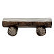 Wood bench for shepherds in painted wood, Kostner Nativity scene 9.5 cm s3