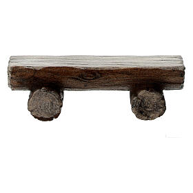 Banc pour bergers bois peint crèche Kostner 9,5 cm