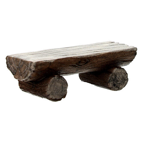 Banc pour bergers bois peint crèche Kostner 9,5 cm 2